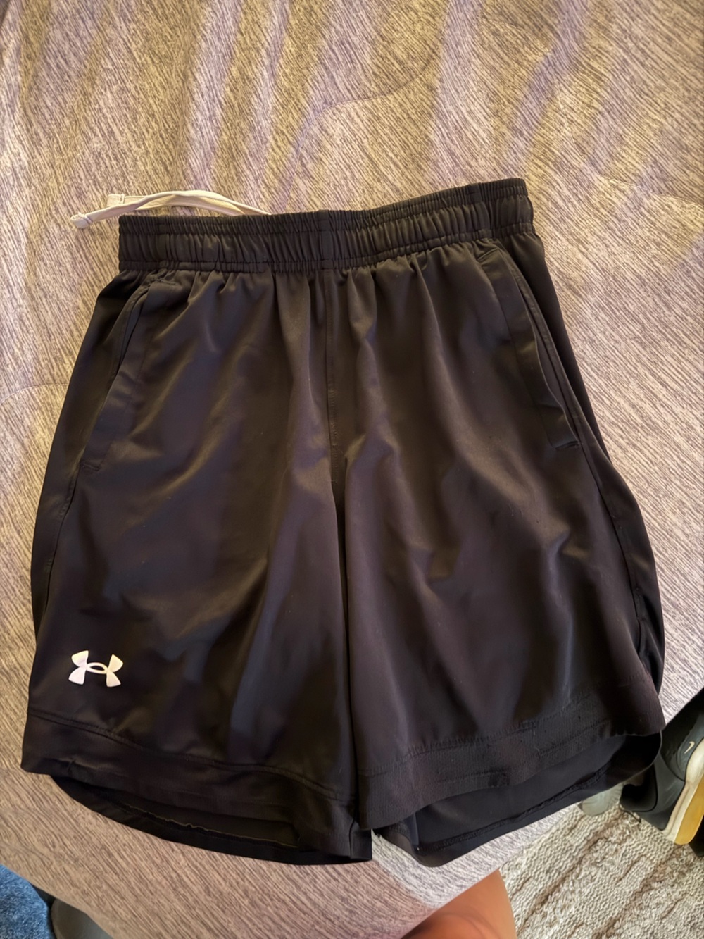 Under Armour Boys Black Athletic Skirt with Built-In Shorts